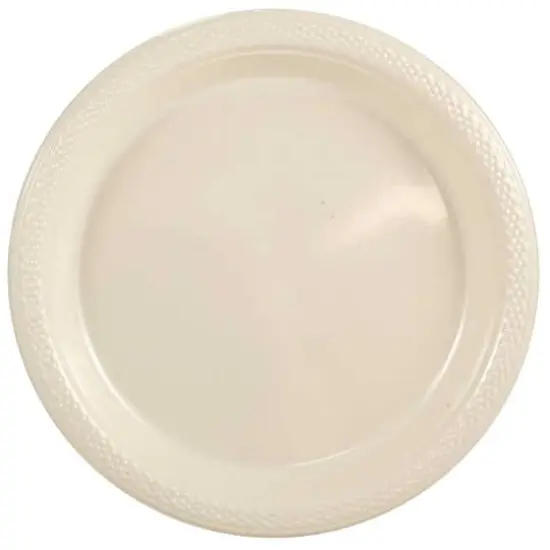 JAM Paper 9" Plastic Party Plates, 20ct. Ivory {1}