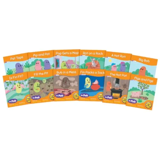 Junior Learning&reg; Decodable Readers The Pods Phase 2 Letter Sounds Set {3}
