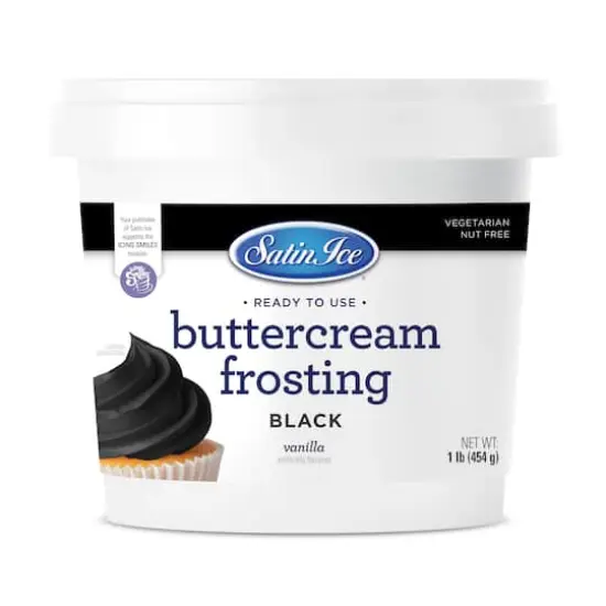 Satin Ice&reg; Buttercream Frosting Black {1}