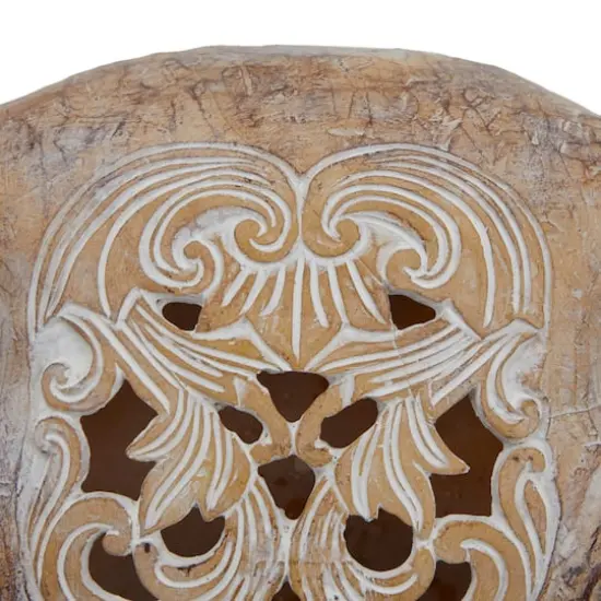 Brown Resin Bohemian Skull Wall Decor 23" x 20" x 5" {4}