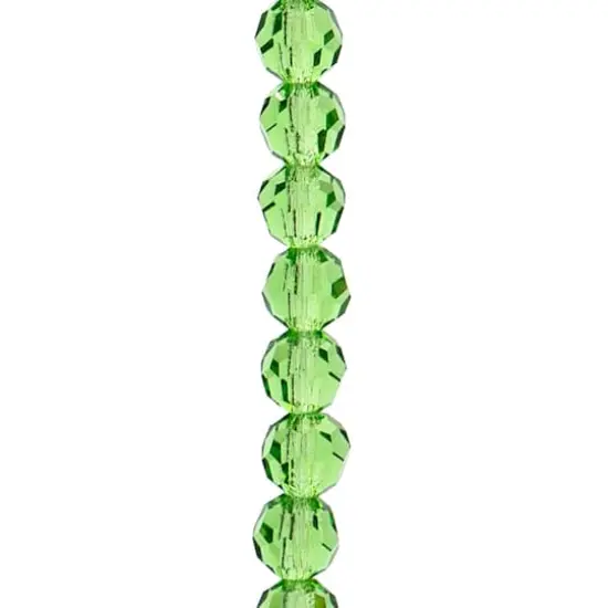 Preciosa Glass Crystal Round Beads, 4mm by Bead Landing&trade; Peridot {1}