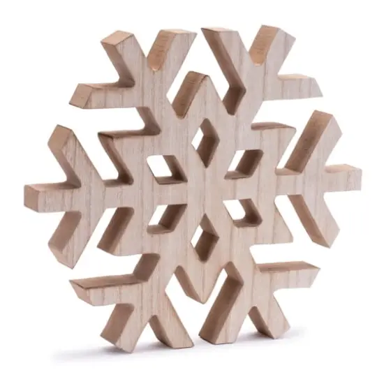 12" Natural Wood Snowflakes, 2ct. {3}