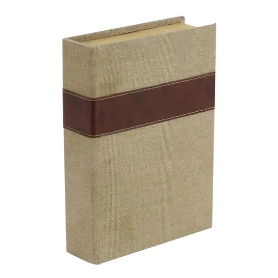 Beige & Brown Traditional Rectangular Wooden Book Set {3}