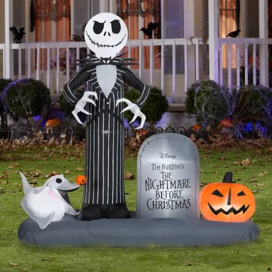 6ft. Airblown&reg; Inflatable Halloween Jack Skellington Halloween Town  {5}