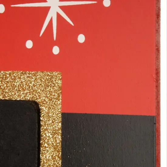 22" Santa Stops Here Hanging Sign Home D&eacute;cor {5}