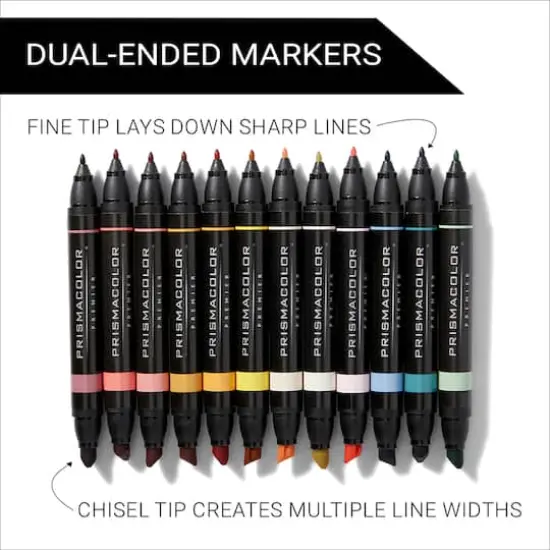 Prismacolor&reg; Premier&reg; Mid Tone Dual-Ended Art Markers, 12ct. {5}