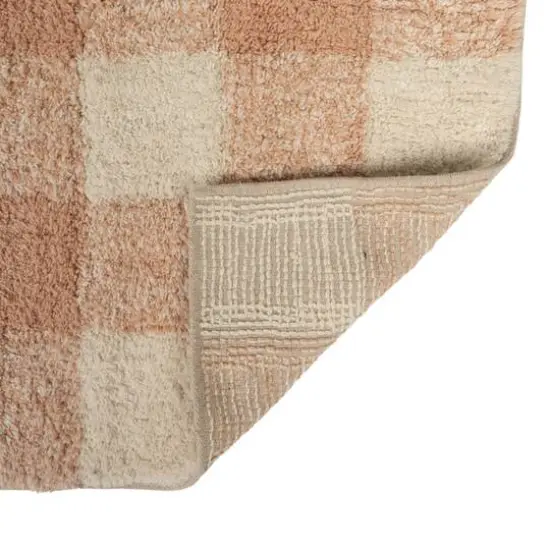 Hello Honey&reg; 3ft. x 5ft. Blush & Cream Plaid Cotton Tufted Rug {6}
