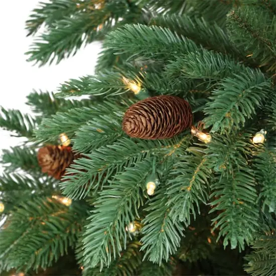 7.5ft. Pre-Lit Slim Montville Spruce Artificial Christmas Tree, Clear Lights {4}