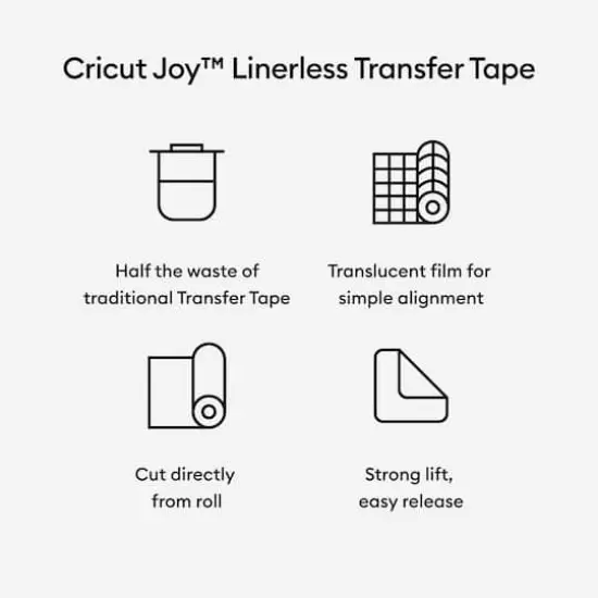Cricut Joy&trade; 10ft. Linerless Transfer Tape, Transparent {4}