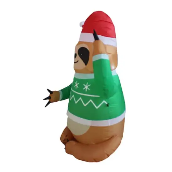 4ft. Inflatable Ugly Sweater Sloth {4}