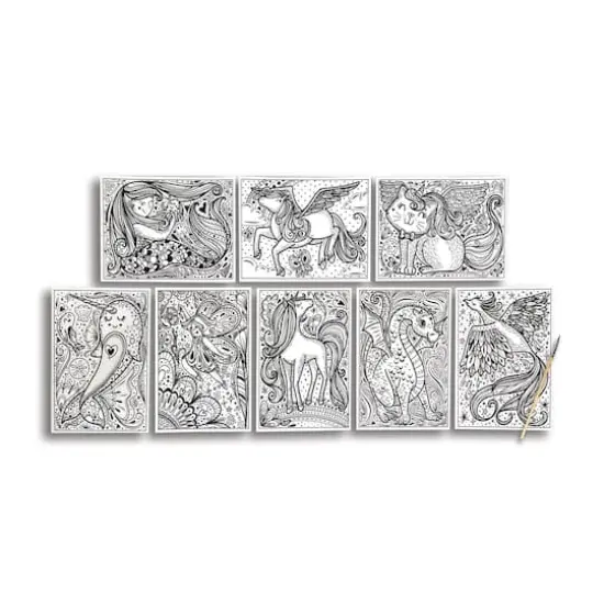 OOLY Hidden Colors Magic Friends Magic Paint Sheets {4}