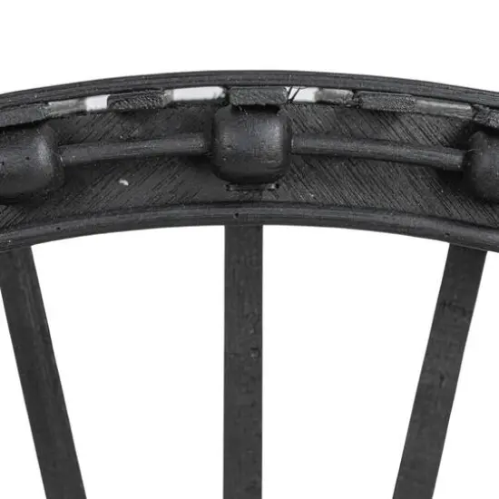 Hello Honey&reg; Black Arched Bamboo & Wood Wall Shelf {9}