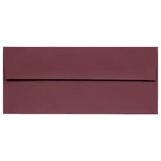 JAM Paper #10 Business Premium Straight Flap Envelopes, 50ct. Burgundy {1}