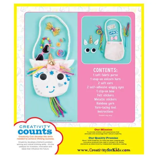 Creativity for Kids&reg; Unicorn Purse {11}