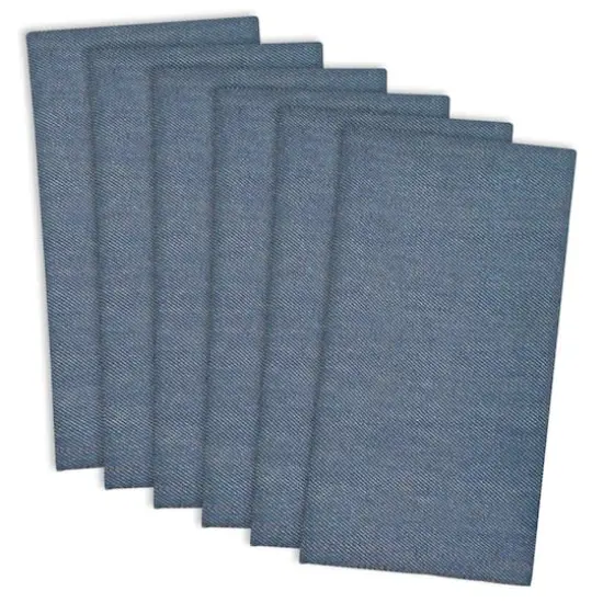 DII&reg; Embroidered Denim Cloth Dinner Napkins, 6ct. {7}