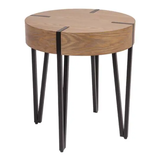 Hello Honey&reg; 22" Astoria Wood End Table with Metal Hairpin Legs {1}
