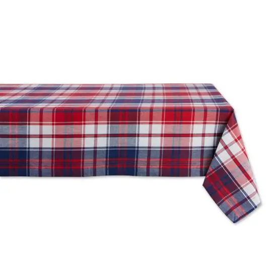 DII&reg; 104" Americana Plaid Tablecloth {1}