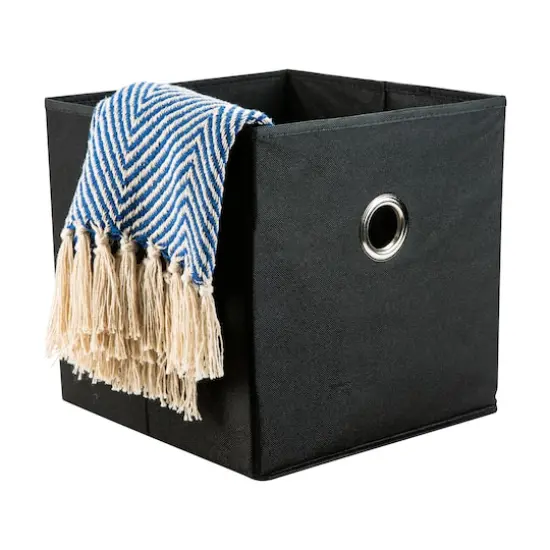 Organize It All 12" Black Storage Cubes, 2ct. {4}