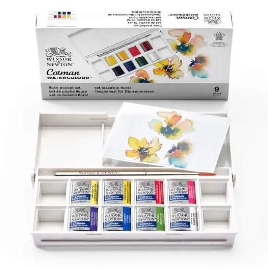 Winsor & Newton&trade; Cotman Watercolour&trade; Floral Pocket Set {1}