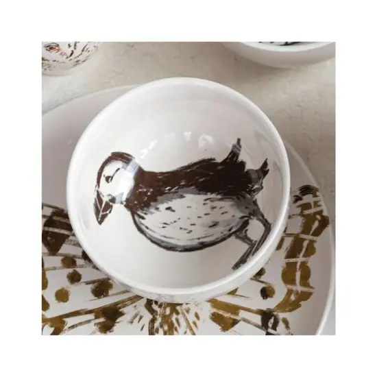 Hello Honey&reg; 6" Sea Animal Designs Stoneware Cereal Bowl Dinnerware Set {6}