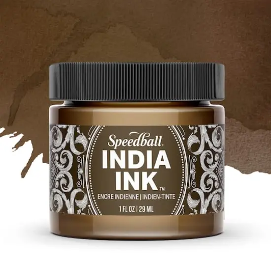 Speedball&reg; 1oz. India Ink Sepia {3}