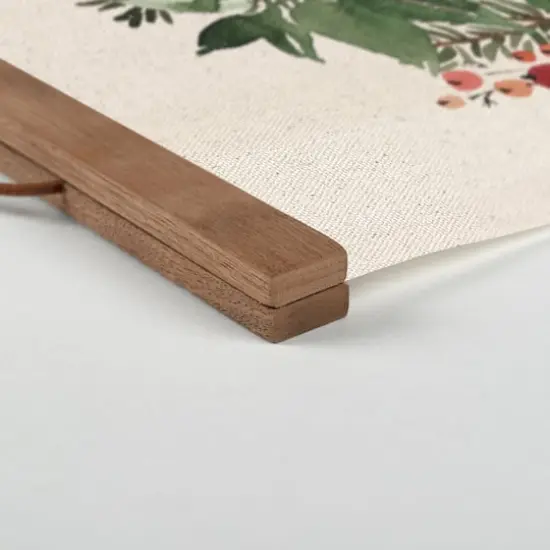 Vintage Santa Teak Hanging Canvas {3}