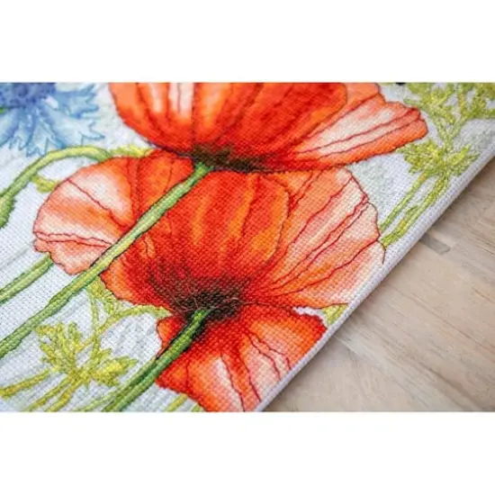 Luca-s Poppies And Butterflies Counted Cross Stitch Kit {6}