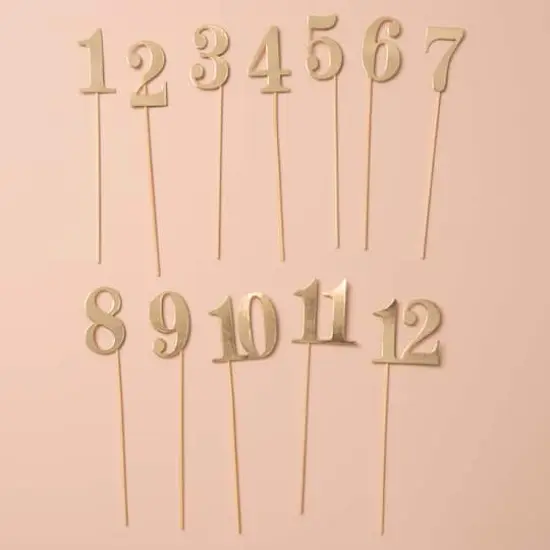 1-12 Gold Table Numbers by Celebrate It&trade; {7}