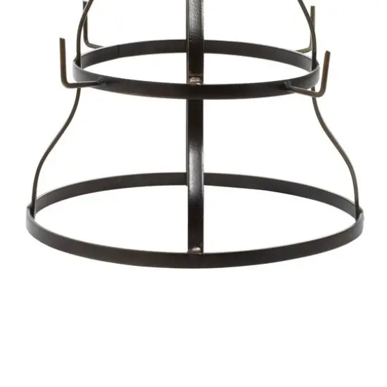 16" & 24" Black Metal Farmhouse Mug Holder Set {4}