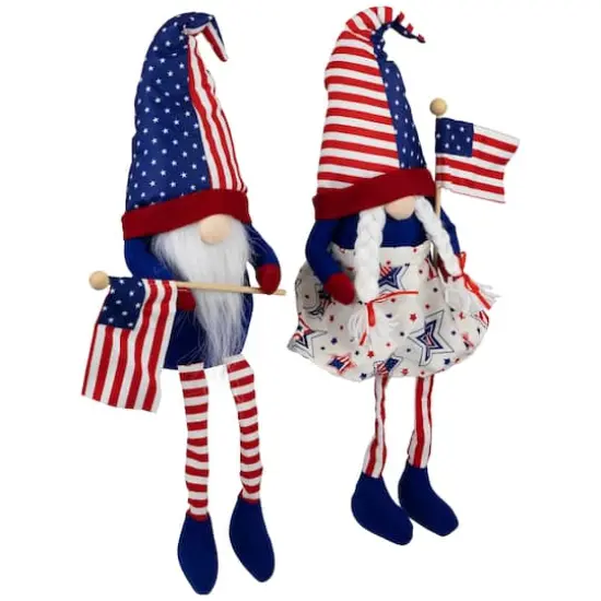 21" Stars & Stripes Patriotic Gnome Set {5}