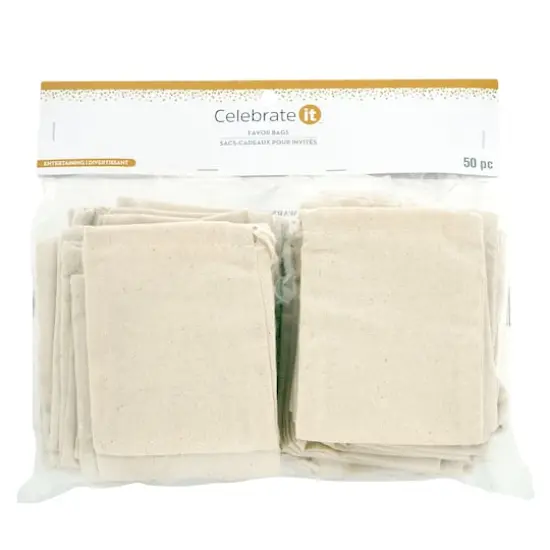 Cream Favor Muslin Bags by Celebrate It&trade;, 50ct. {4}