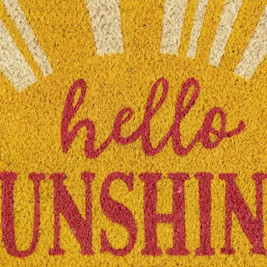 DII&reg; Yellow Hello Sunshine Doormat {7}