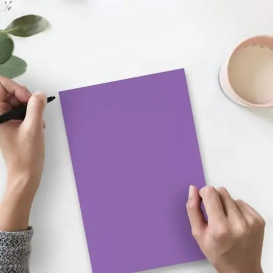 JAM Paper Recycled 8.5" x 11" 65lb. Cover Cardstock Pack, 50 Sheets Violet {5}