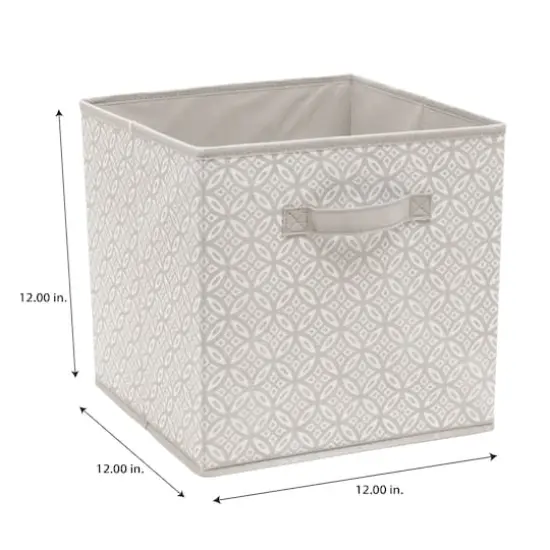 Simplify Gray Boho Collapsible Storage Cube {2}