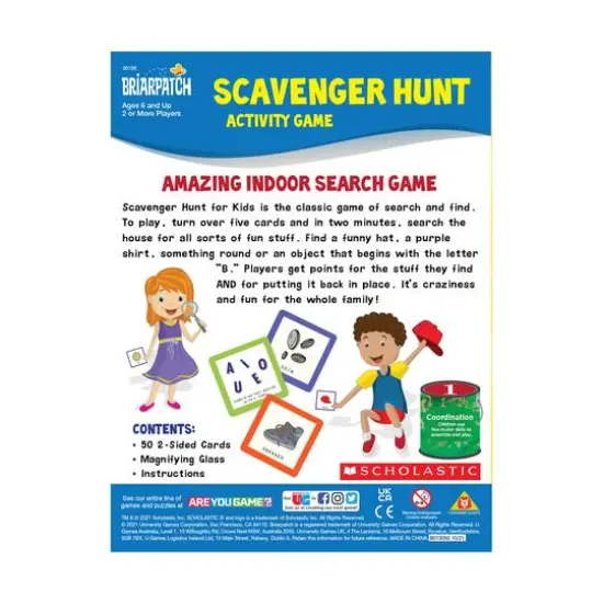 Scholastic Scavenger Hunt Activity Game {4}