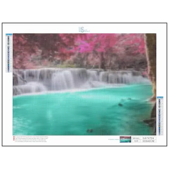 Sparkly Selections Waterfall in the Woods Diamond Painting Kit, Square Diamonds {4}