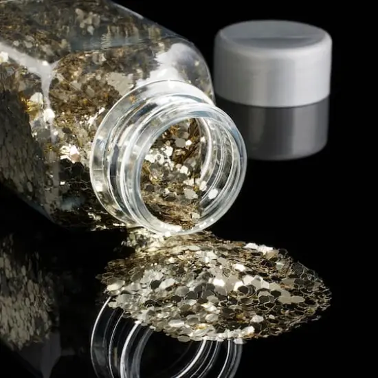 Glitzy Mix Specialty Polyester Glitter by Recollections&trade;Pale Gold {3}