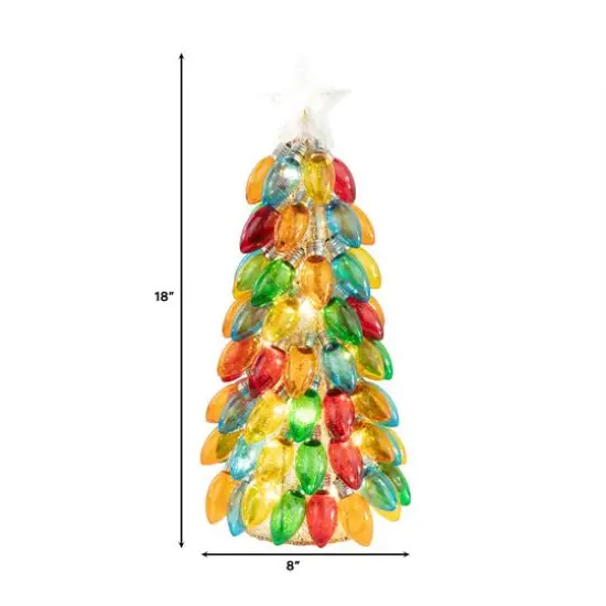 Mr. Christmas 18" Multicolor Retro C9 Bulb Tree  {4}