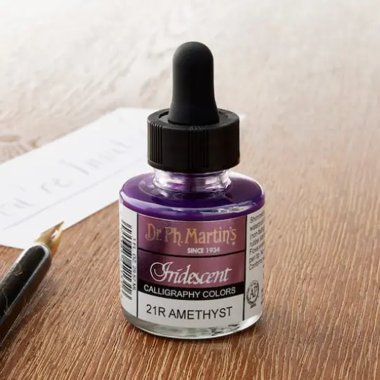 Dr. Ph. Martin's&reg; Iridescent Calligraphy Color Ink 21R Amethyst {3}