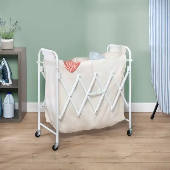 Honey Can Do White Collapsible Accordion Double Sorter {4}