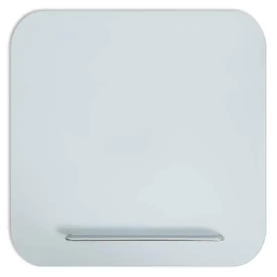 U Brands Framed White Magnetic Glass Dry-Erase Board, 36" x 36" {1}