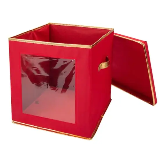 Simplify Large Ornament Storage Box with See-Through Window {10}