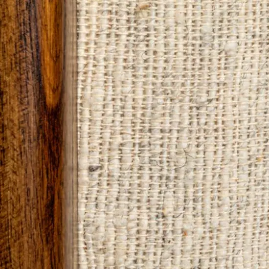 Hello Honey® 22" Woven Cotton & Wool Blend Table to Stool with Oak Wood Legs {13}