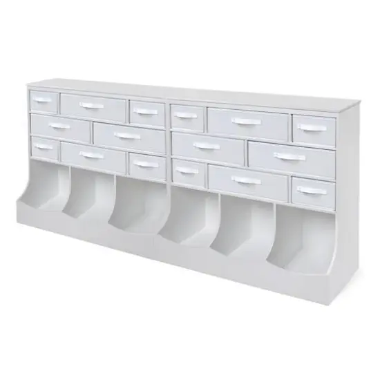 Badger Basket White Baskets & Bins Storage Station {8}