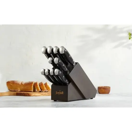 JoyJolt&reg; 11-Piece Assorted High Carbon Knife Block Set {6}
