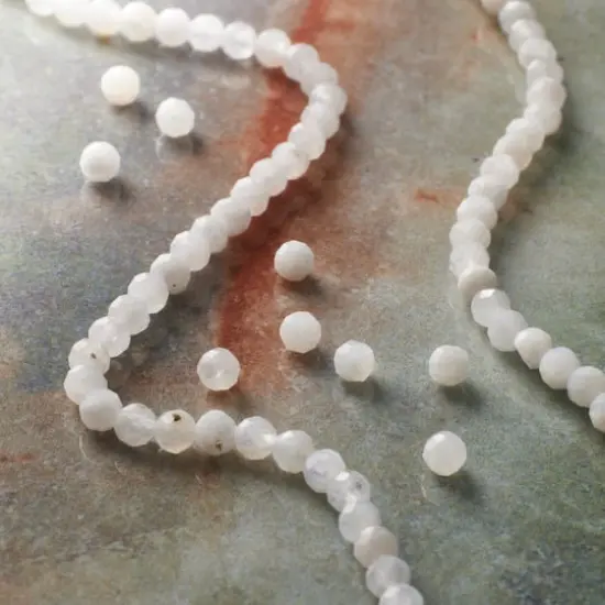 Moonstone Faceted Round Beads, 2.5mm by Bead Landing&trade; {3}