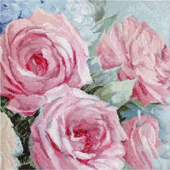 Letistitch Pale Pink Roses Counted Cross Stitch Kit {1}