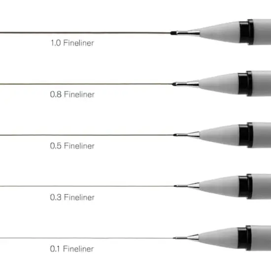 Winsor & Newton&reg;Fineliner Black Pen Set {4}