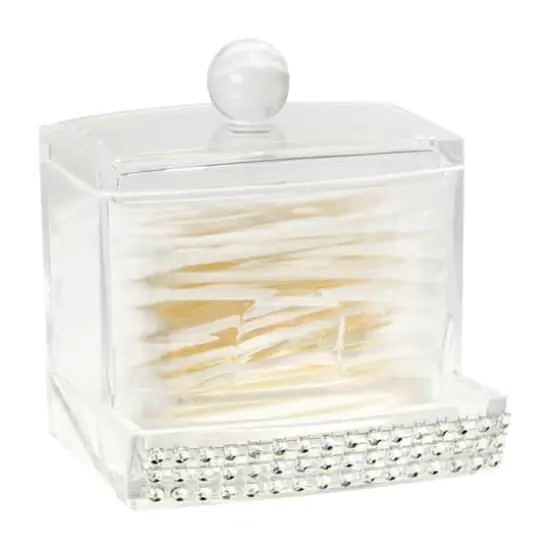 Pave Diamond Q-Tip Box {1}
