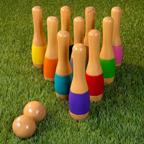 Toy Time Lawn Bowling & Skittle Ball Game {8}